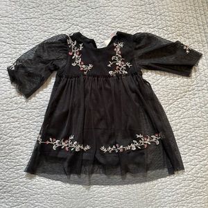Black Zara girls dress 18-24 months
